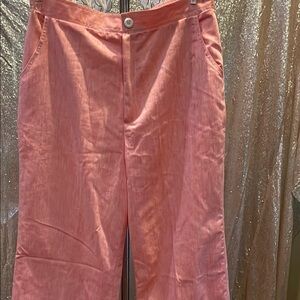 Coral Wide-Leg Pants